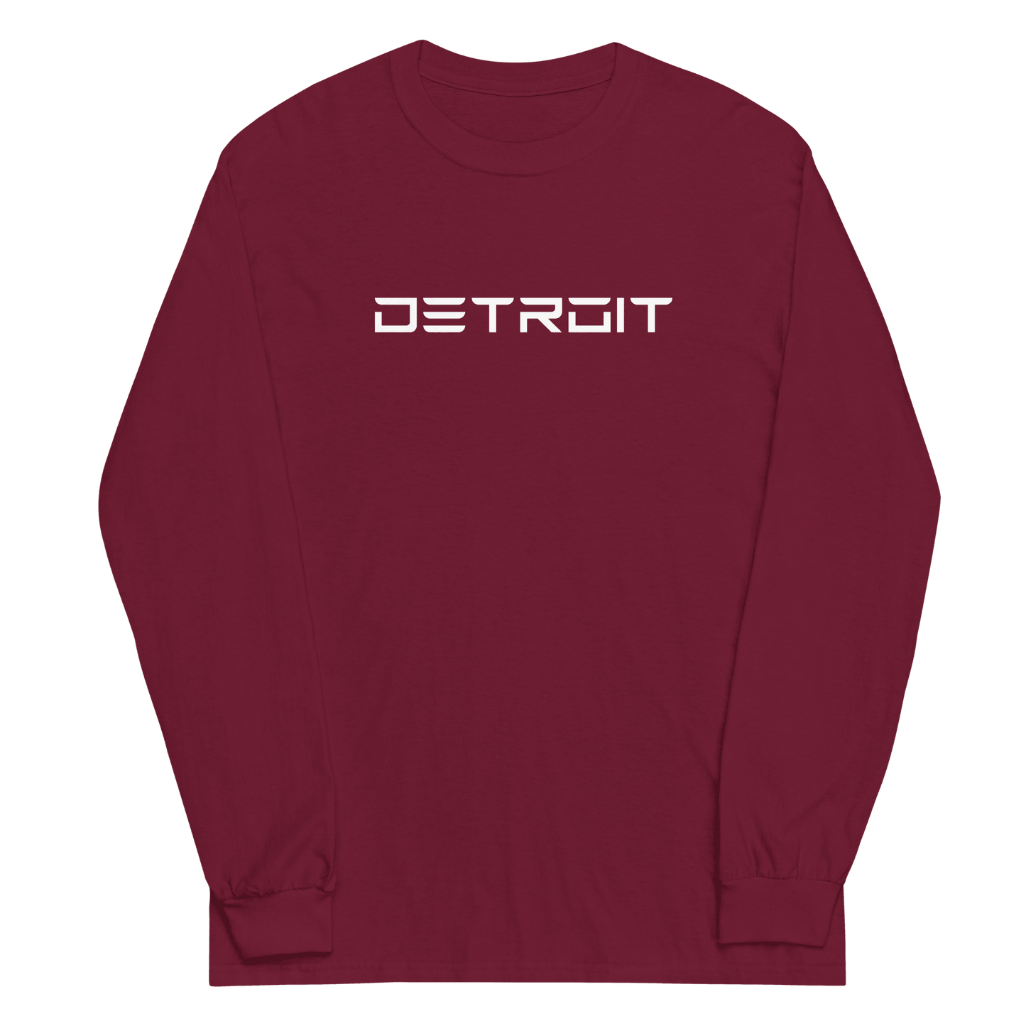 'Detroit' T-Shirt (Electric Font) | Unisex Long Sleeve - Circumspice Michigan