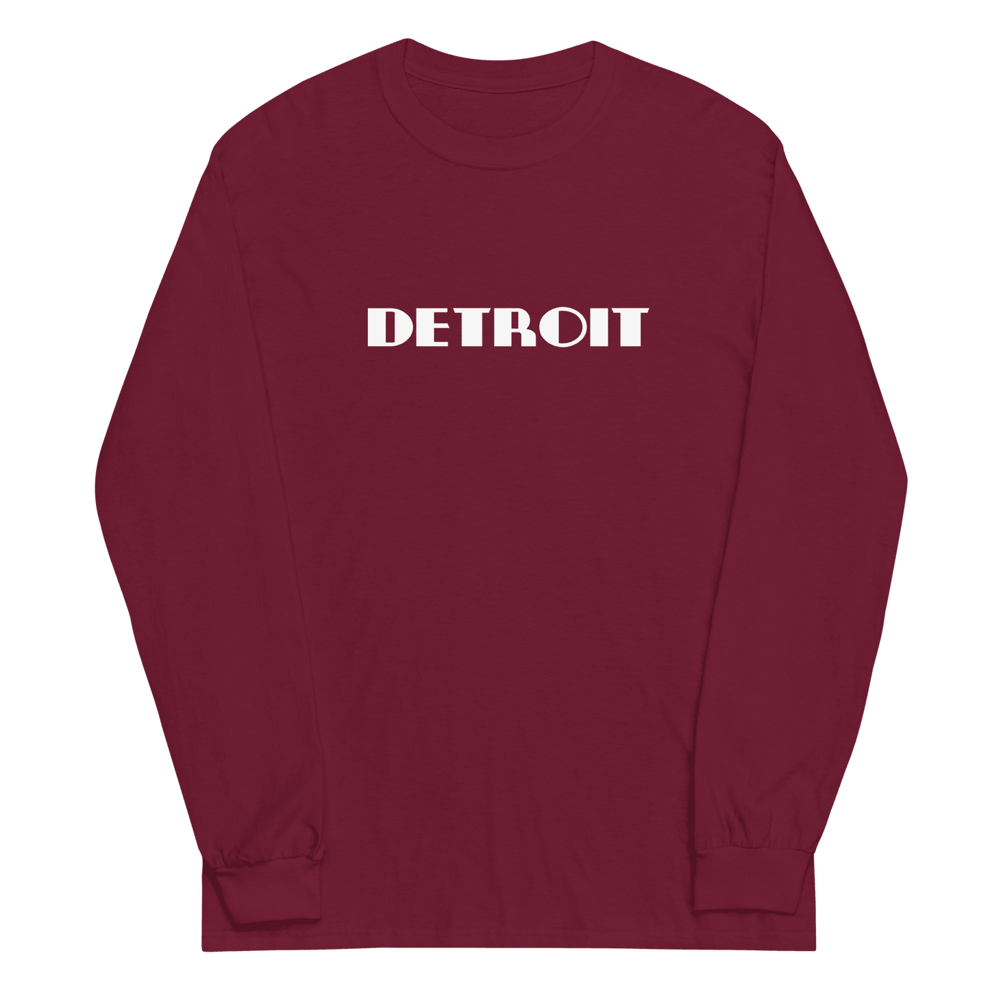 'Detroit' T-Shirt (Art Deco Font) | Unisex Long Sleeve - Circumspice Michigan