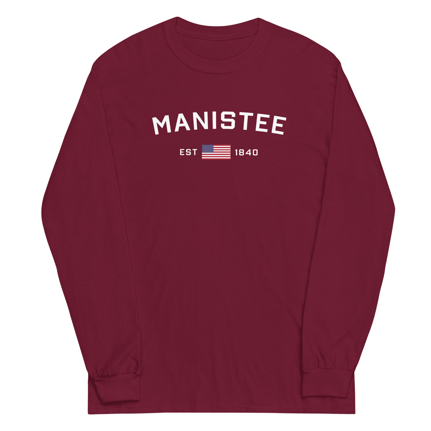 'Manistee EST 1840' T-Shirt | Unisex Long Sleeve - Circumspice Michigan