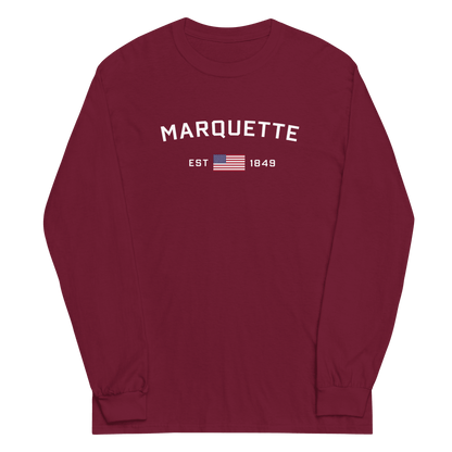 'Marquette EST 1849' T-Shirt | Unisex Long Sleeve - Circumspice Michigan