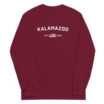 'Kalamazoo EST 1836' T-Shirt | Unisex Long Sleeve - Circumspice Michigan