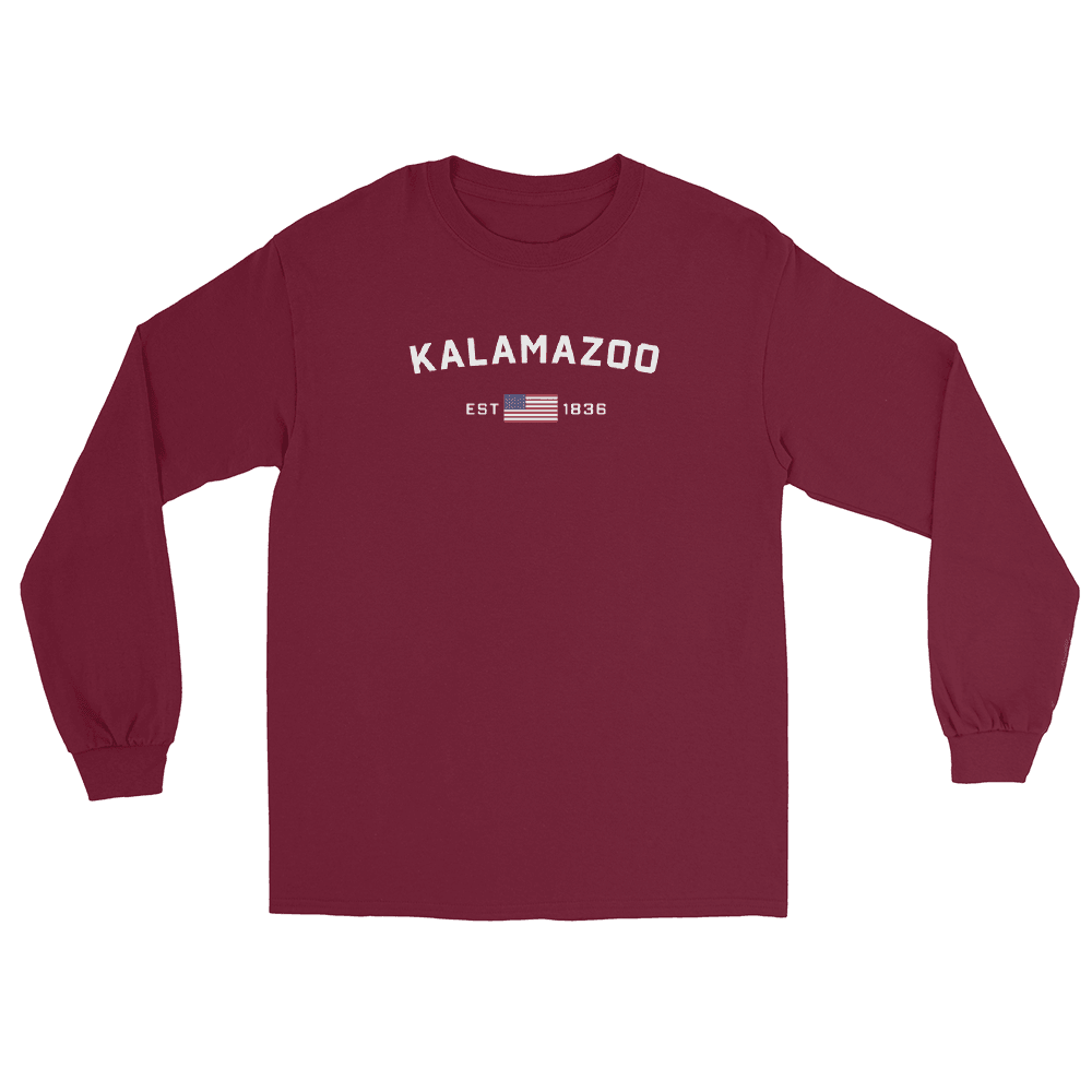 'Kalamazoo EST 1836' T-Shirt | Unisex Long Sleeve - Circumspice Michigan