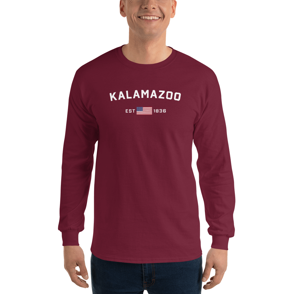 'Kalamazoo EST 1836' T-Shirt | Unisex Long Sleeve - Circumspice Michigan