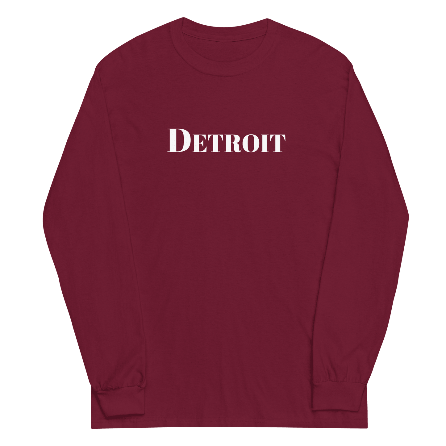 'Detroit' T-Shirt (Didone Font) | Unisex Long Sleeve - Circumspice Michigan