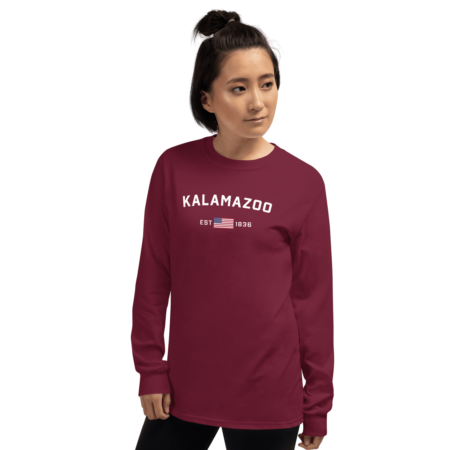 'Kalamazoo EST 1836' T-Shirt | Unisex Long Sleeve - Circumspice Michigan