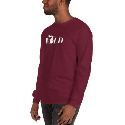 Michigan 'Wild' T-Shirt (Didone Font) | Unisex Long Sleeve - Circumspice Michigan