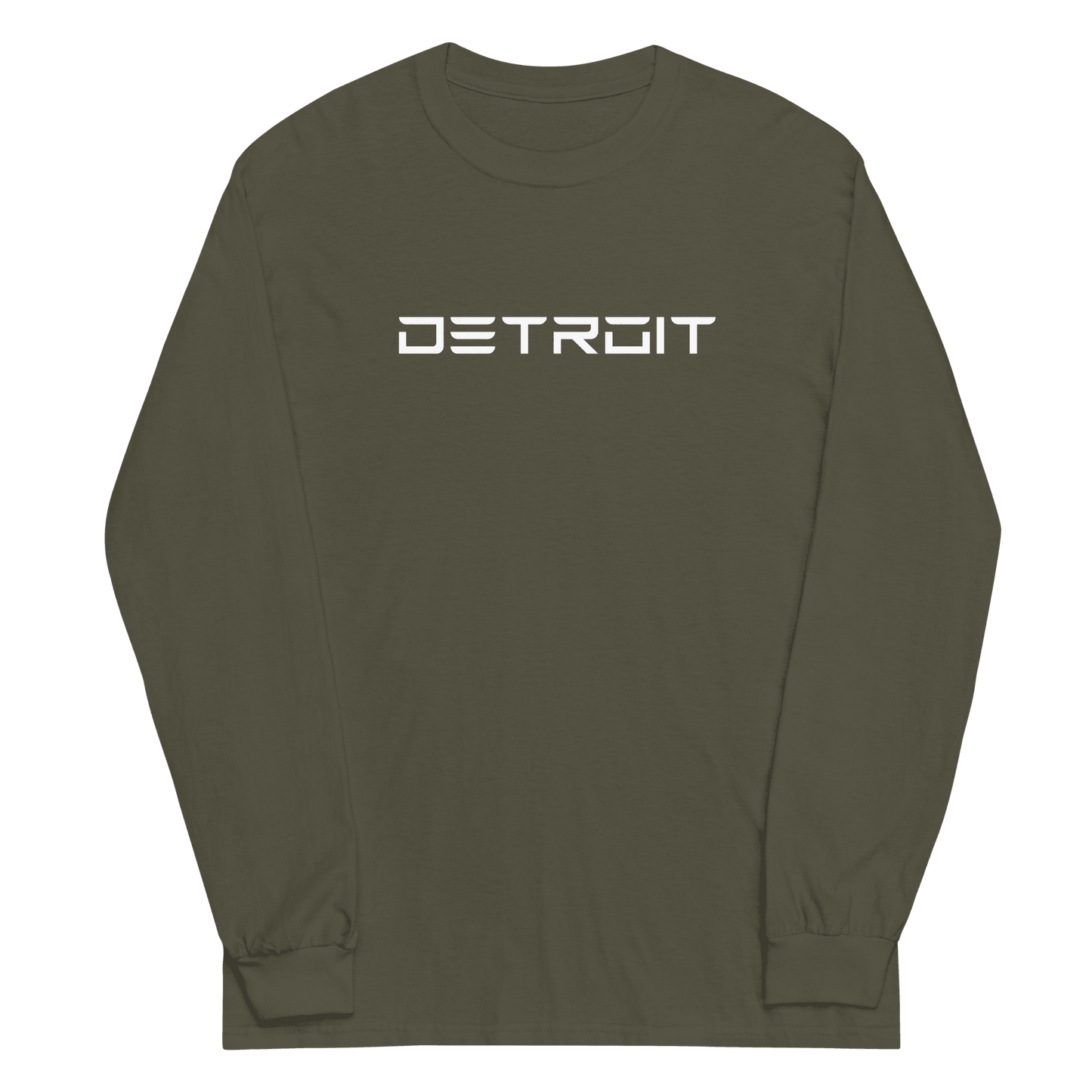 'Detroit' T-Shirt (Electric Font) | Unisex Long Sleeve - Circumspice Michigan