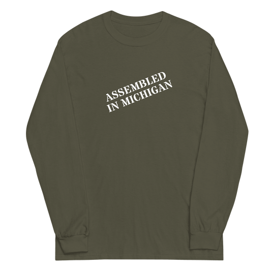 'Assembled in Michigan' T-Shirt | Unisex Long Sleeve - Circumspice Michigan