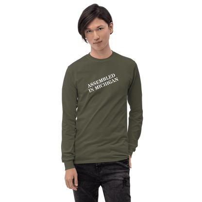 'Assembled in Michigan' T-Shirt | Unisex Long Sleeve - Circumspice Michigan