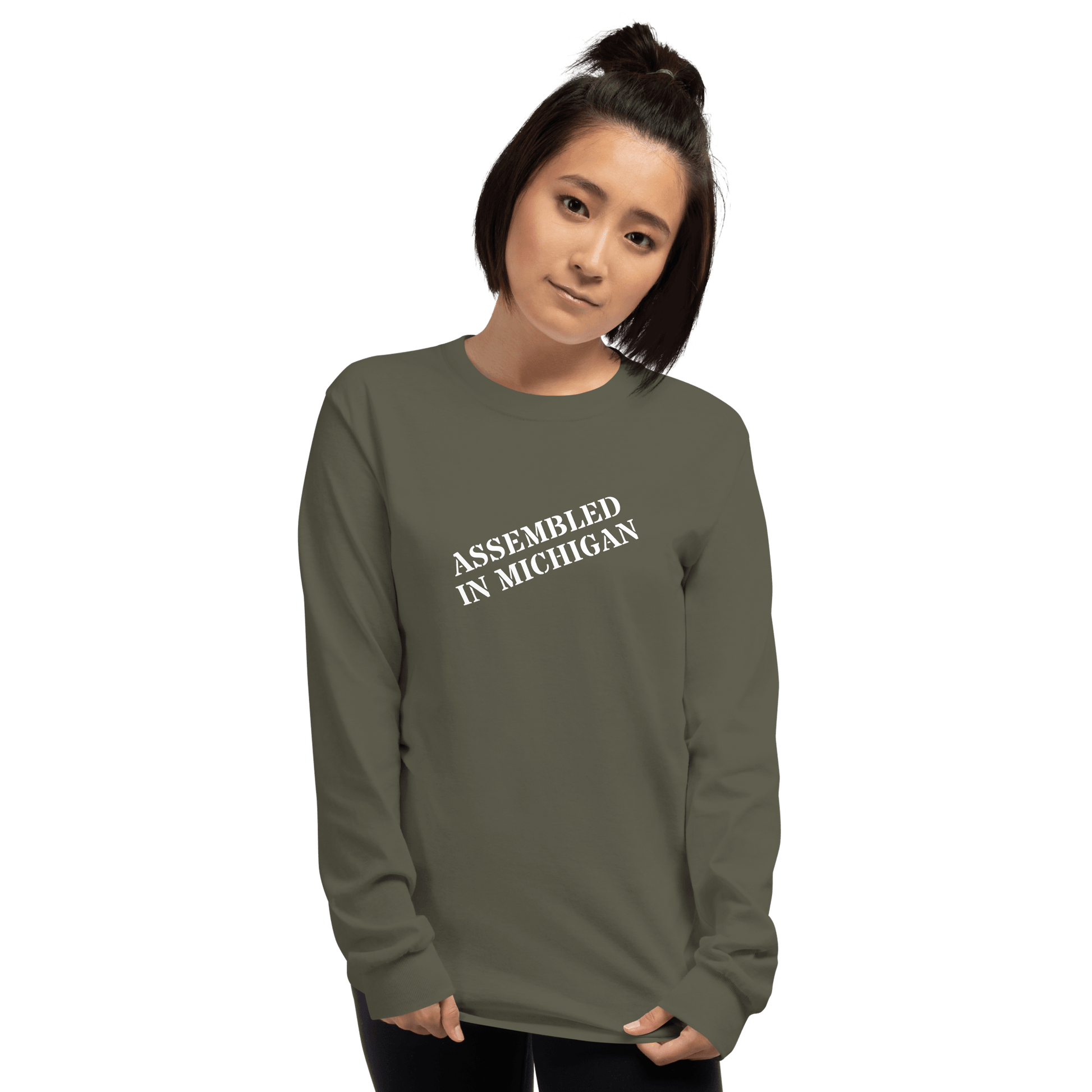 'Assembled in Michigan' T-Shirt | Unisex Long Sleeve - Circumspice Michigan