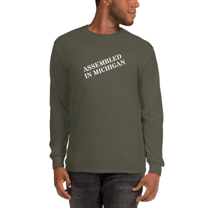 'Assembled in Michigan' T-Shirt | Unisex Long Sleeve - Circumspice Michigan