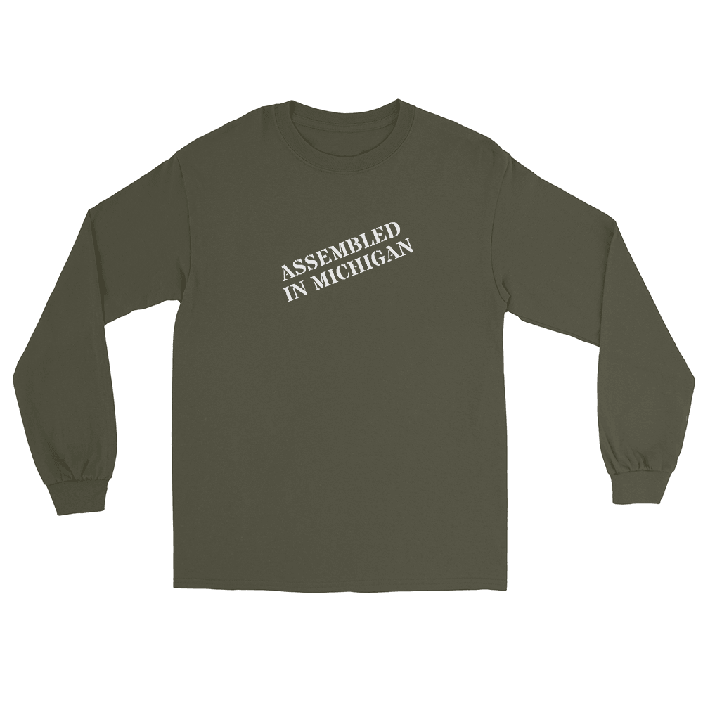 'Assembled in Michigan' T-Shirt | Unisex Long Sleeve - Circumspice Michigan