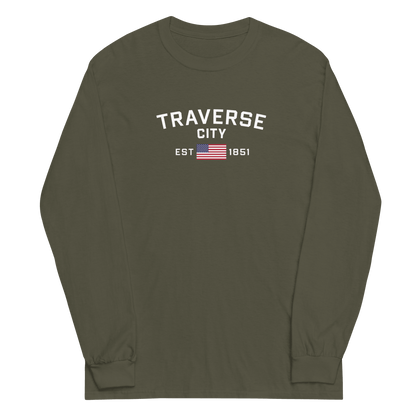 'Traverse City EST 1851' T-Shirt | Unisex Long Sleeve - Circumspice Michigan