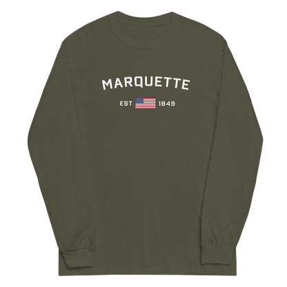 'Marquette EST 1849' T-Shirt | Unisex Long Sleeve - Circumspice Michigan