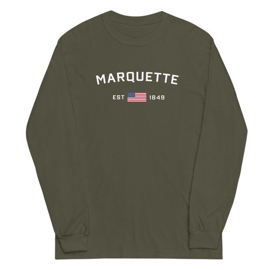 'Marquette EST 1849' T-Shirt | Unisex Long Sleeve - Circumspice Michigan