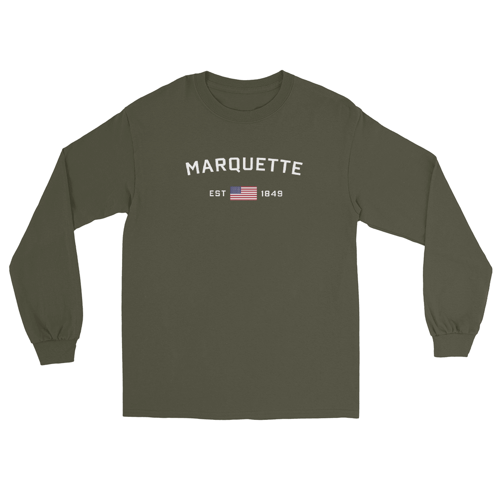 'Marquette EST 1849' T-Shirt | Unisex Long Sleeve - Circumspice Michigan