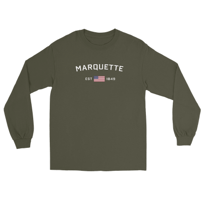 'Marquette EST 1849' T-Shirt | Unisex Long Sleeve - Circumspice Michigan