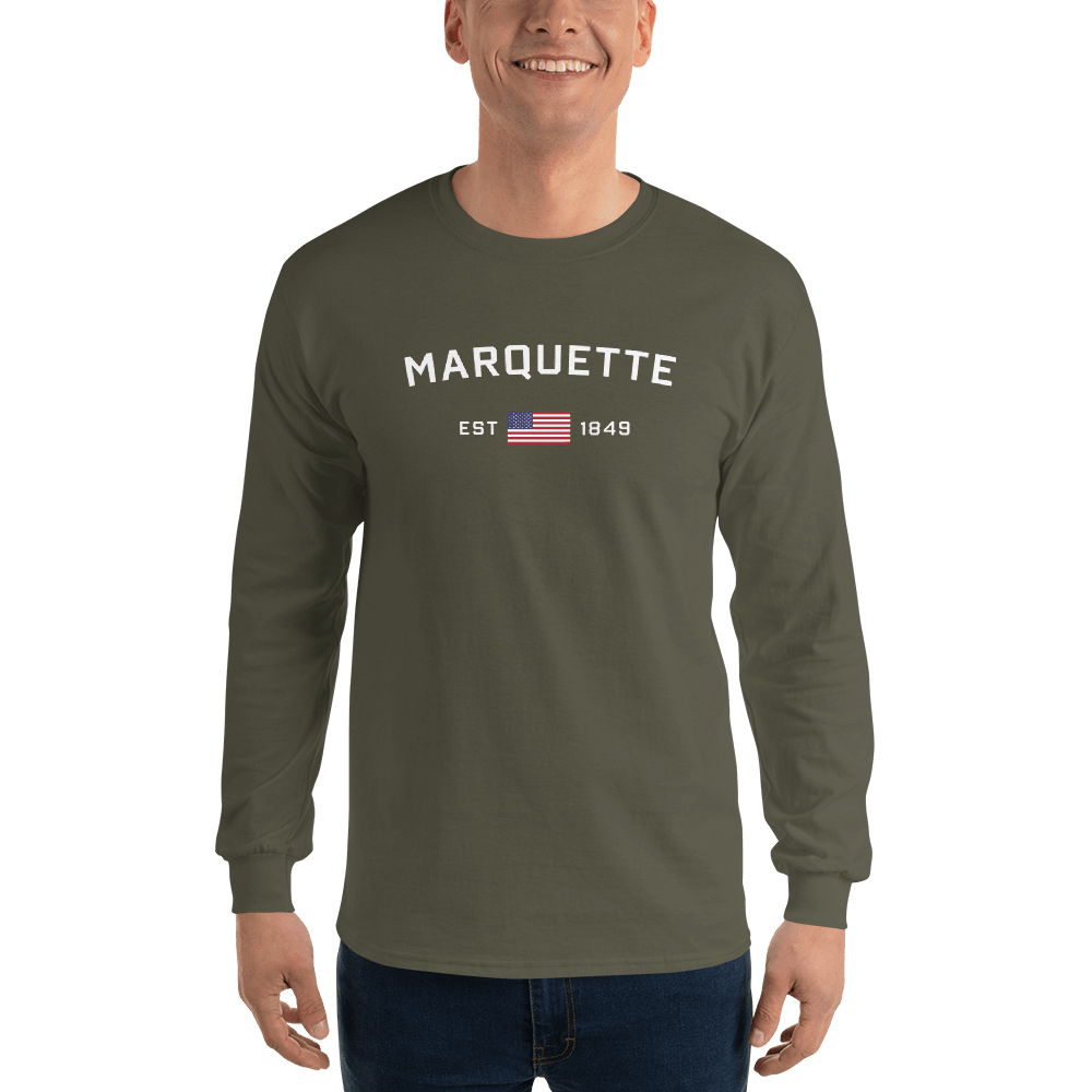 'Marquette EST 1849' T-Shirt | Unisex Long Sleeve - Circumspice Michigan