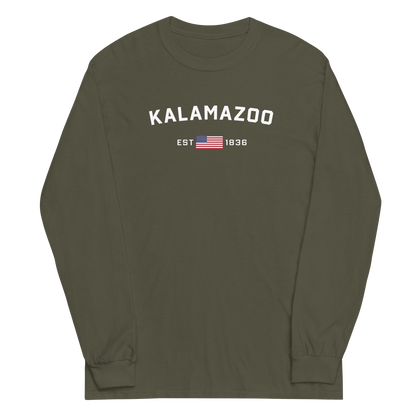 'Kalamazoo EST 1836' T-Shirt | Unisex Long Sleeve - Circumspice Michigan