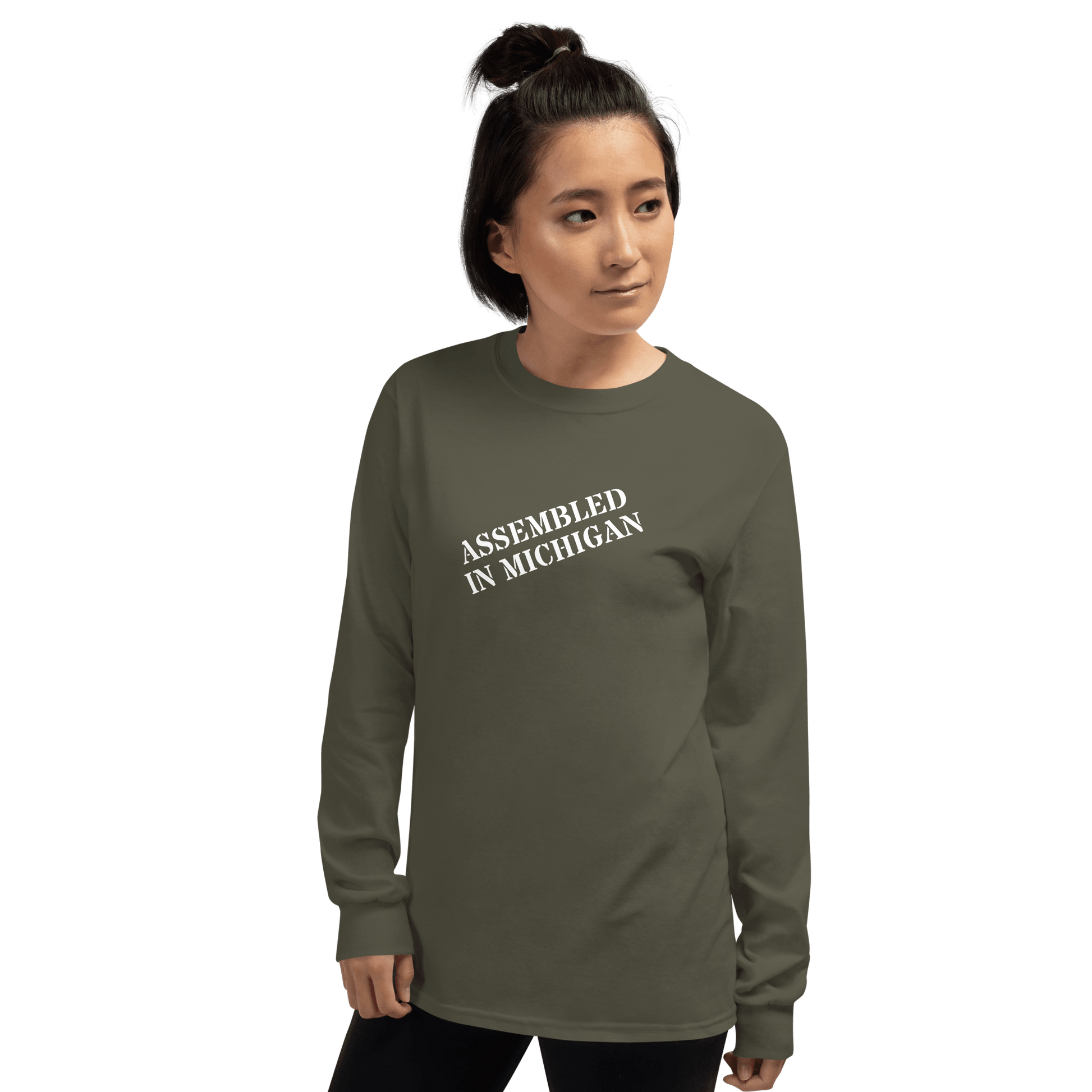 'Assembled in Michigan' T-Shirt | Unisex Long Sleeve - Circumspice Michigan