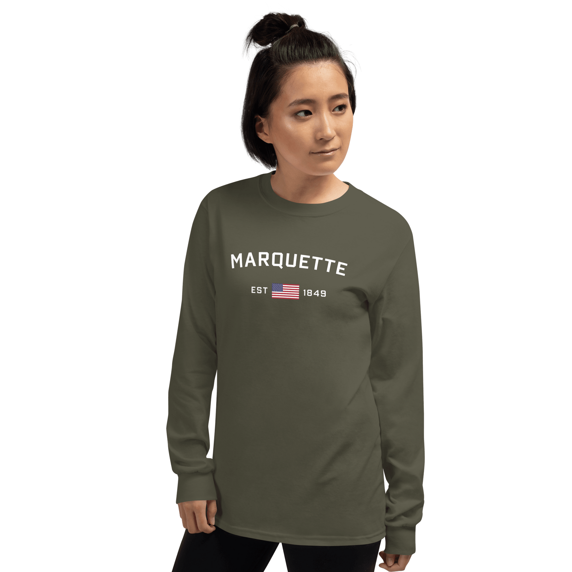 'Marquette EST 1849' T-Shirt | Unisex Long Sleeve - Circumspice Michigan