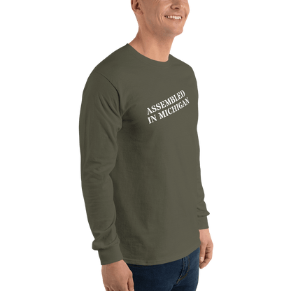 'Assembled in Michigan' T-Shirt | Unisex Long Sleeve - Circumspice Michigan