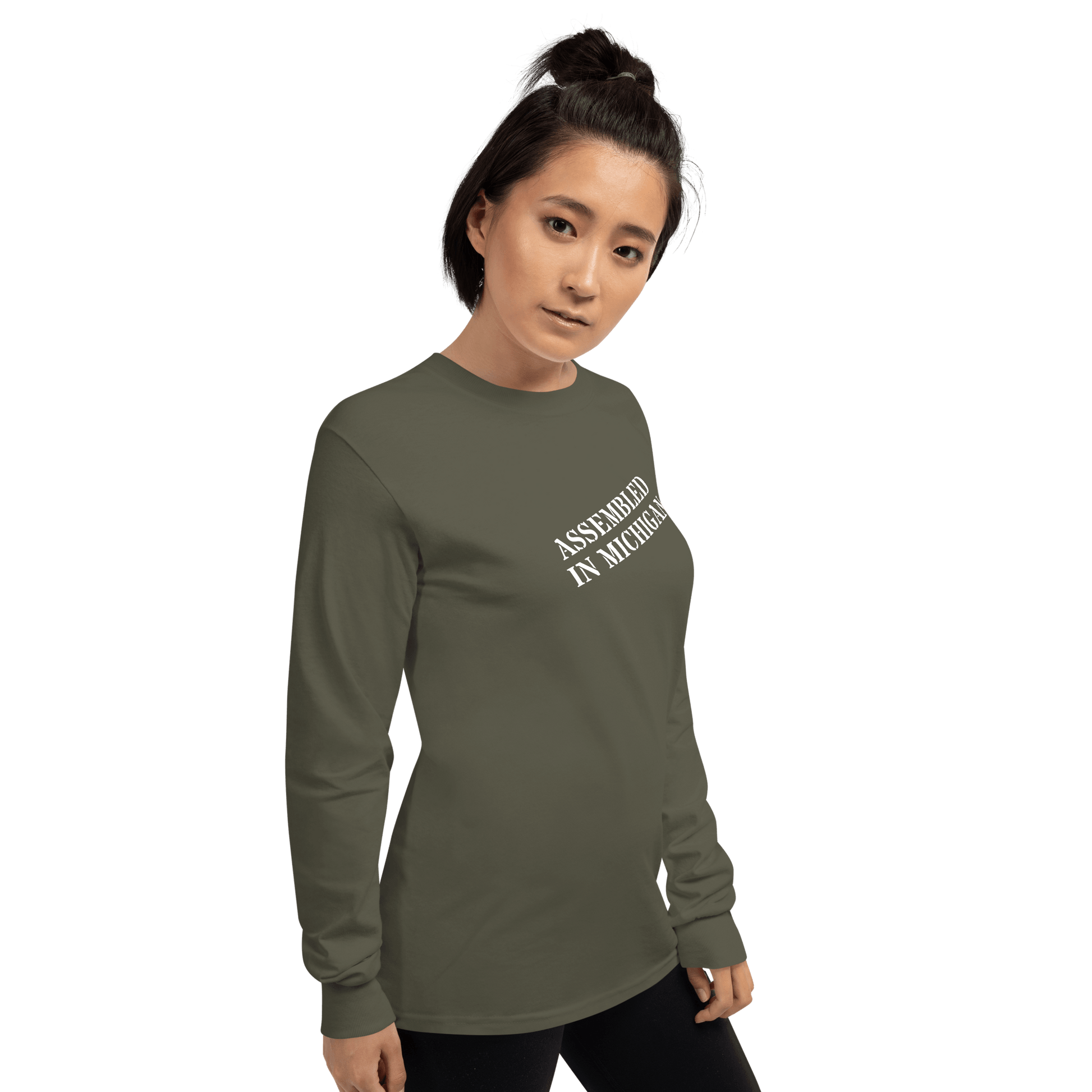 'Assembled in Michigan' T-Shirt | Unisex Long Sleeve - Circumspice Michigan