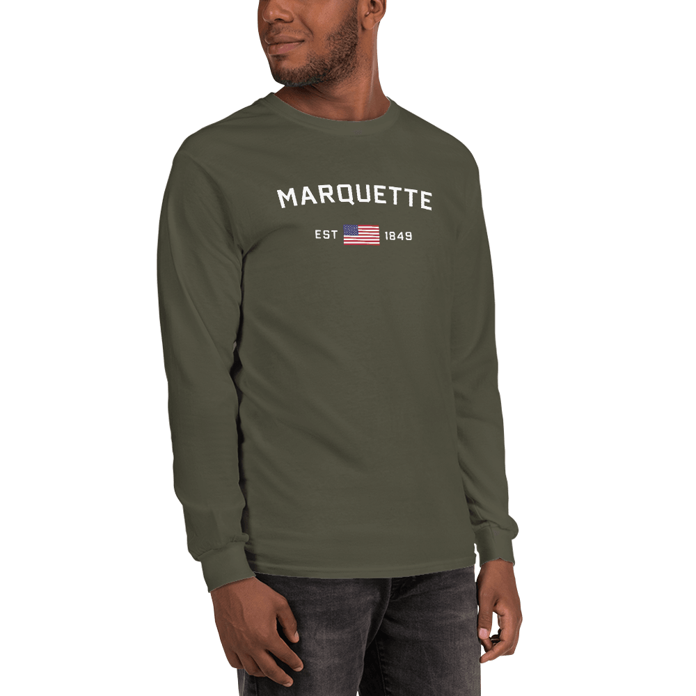 'Marquette EST 1849' T-Shirt | Unisex Long Sleeve - Circumspice Michigan