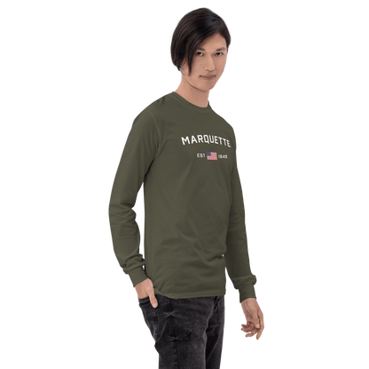 'Marquette EST 1849' T-Shirt | Unisex Long Sleeve - Circumspice Michigan