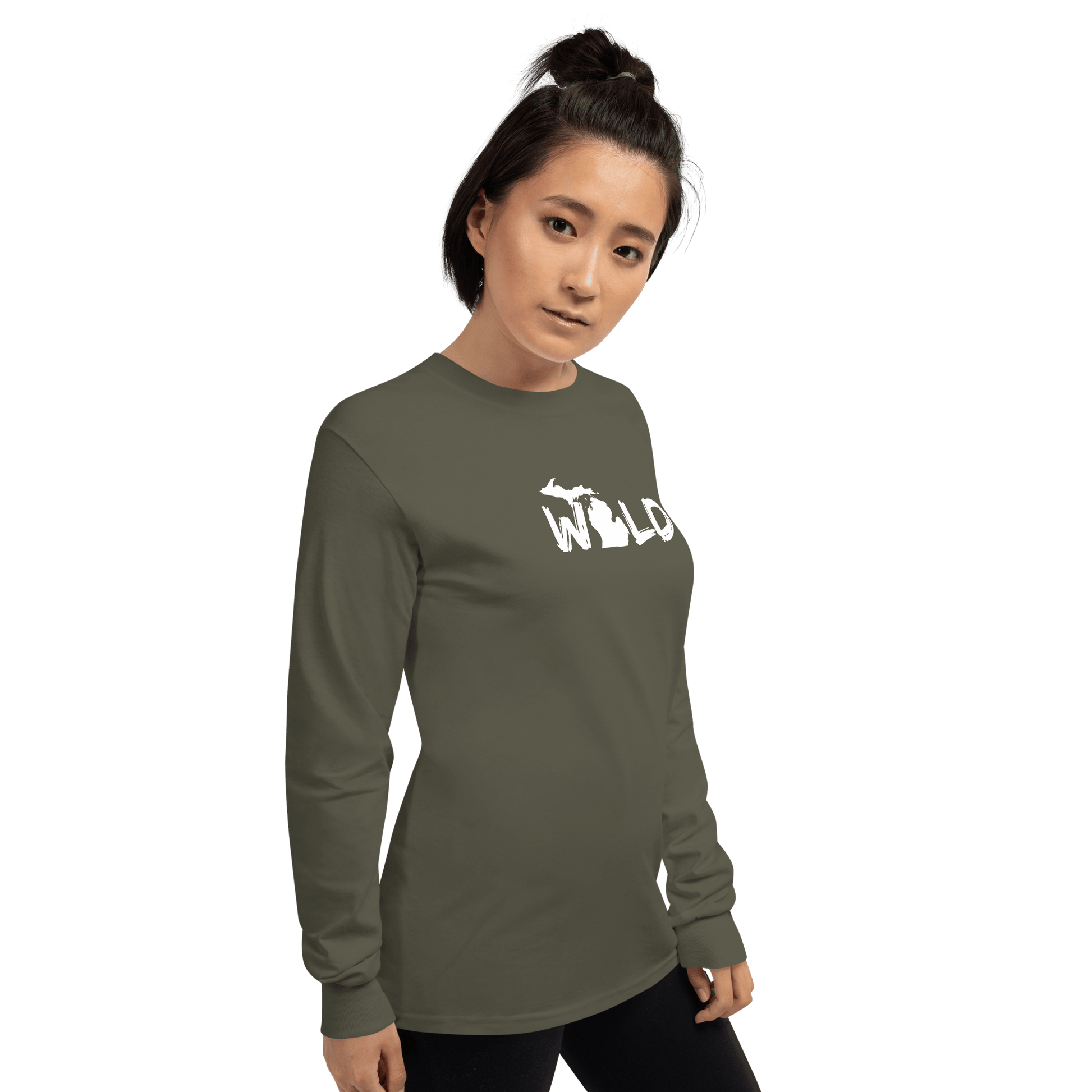 Michigan 'Wild' T-Shirt (Paintbrush Font) | Unisex Long Sleeve - Circumspice Michigan