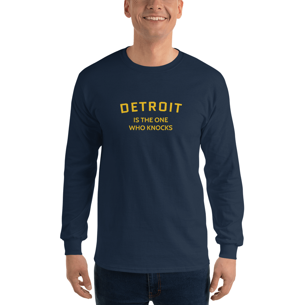 'Detroit is the One Who Knocks' T-Shirt | Unisex Long Sleeve - Circumspice Michigan