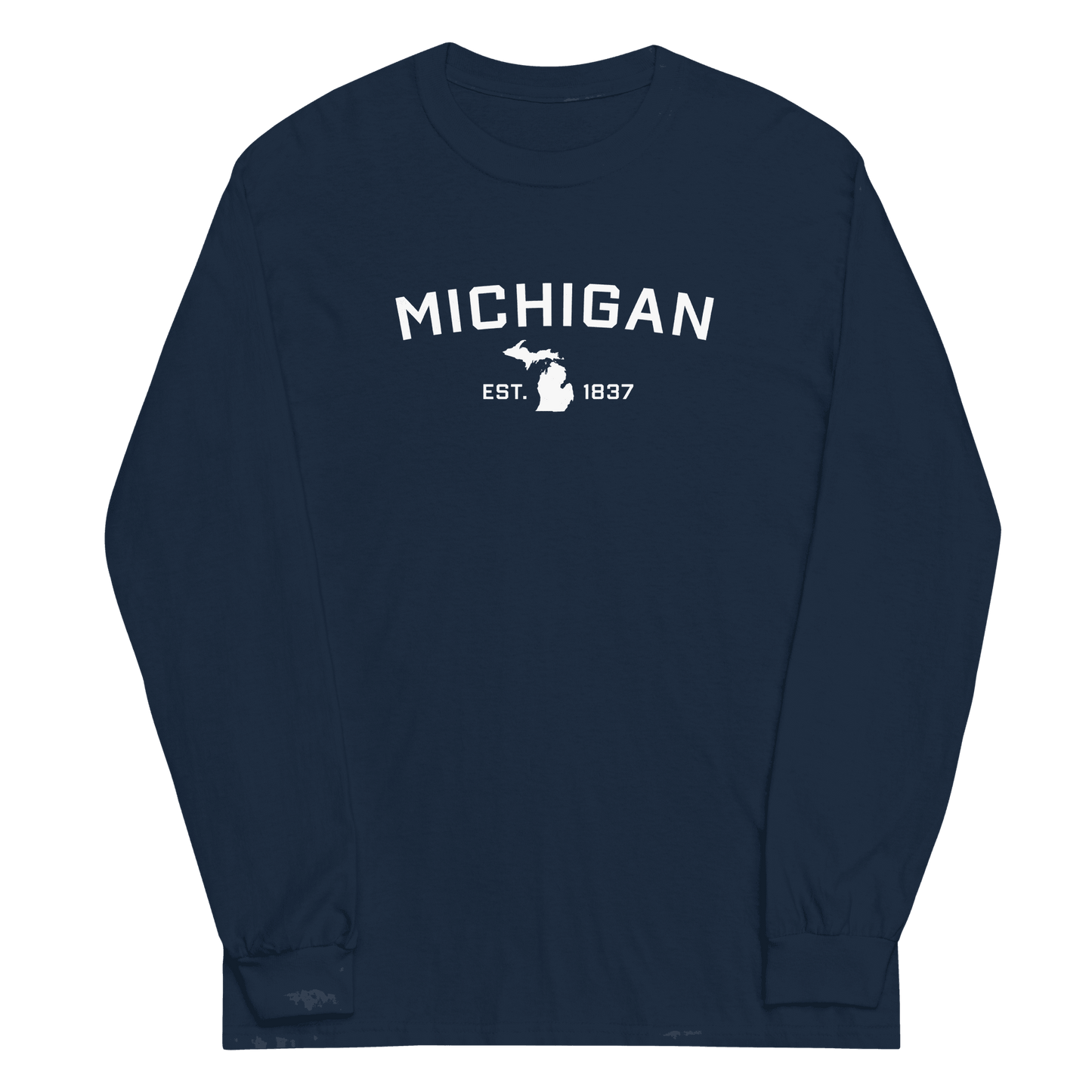 'Michigan EST 1837' T-Shirt | Unisex Long Sleeve - Circumspice Michigan