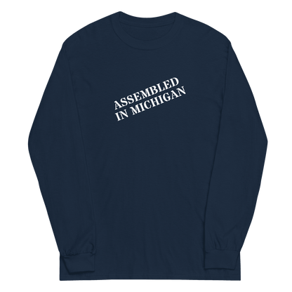 'Assembled in Michigan' T-Shirt | Unisex Long Sleeve - Circumspice Michigan