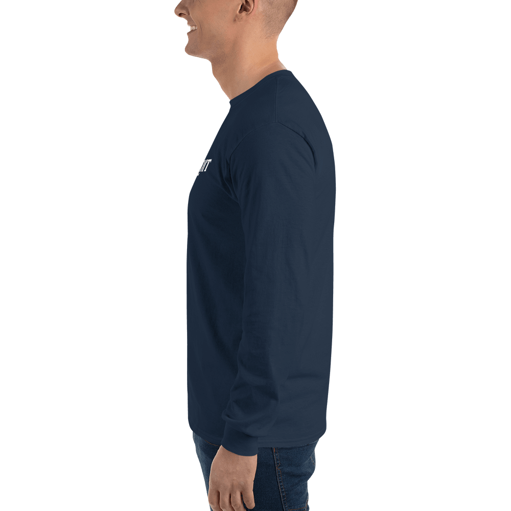 'Detroit' T-Shirt (Sloped Roman Font) | Unisex Long Sleeve - Circumspice Michigan
