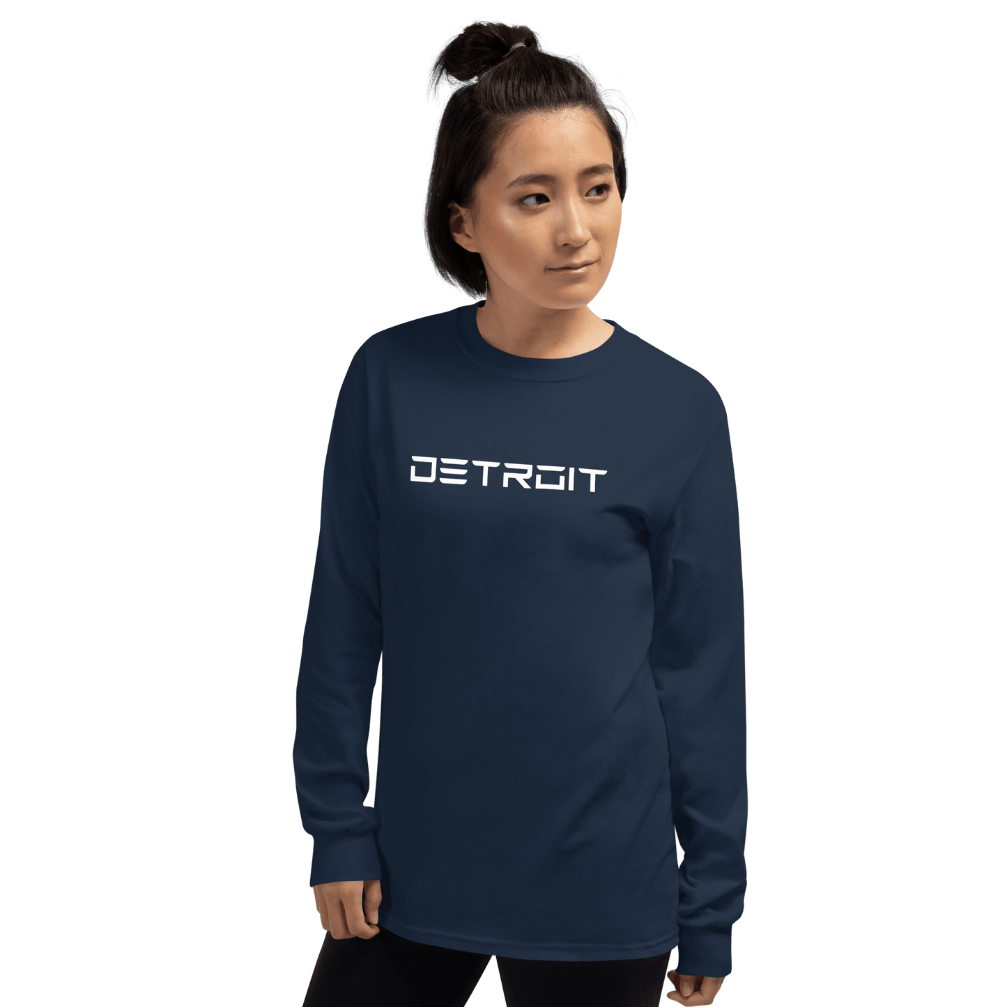 'Detroit' T-Shirt (Electric Font) | Unisex Long Sleeve - Circumspice Michigan