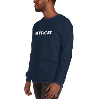 'Detroit' T-Shirt (Art Deco Font) | Unisex Long Sleeve - Circumspice Michigan