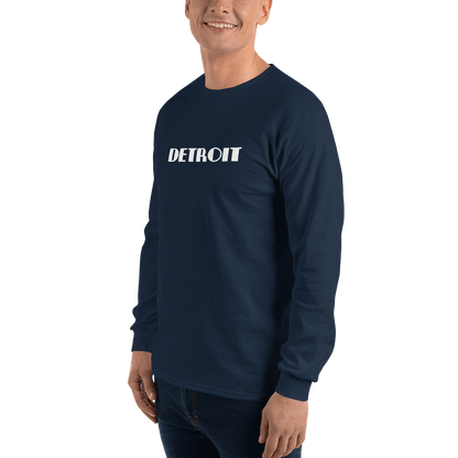 'Detroit' T-Shirt (Art Deco Font) | Unisex Long Sleeve - Circumspice Michigan