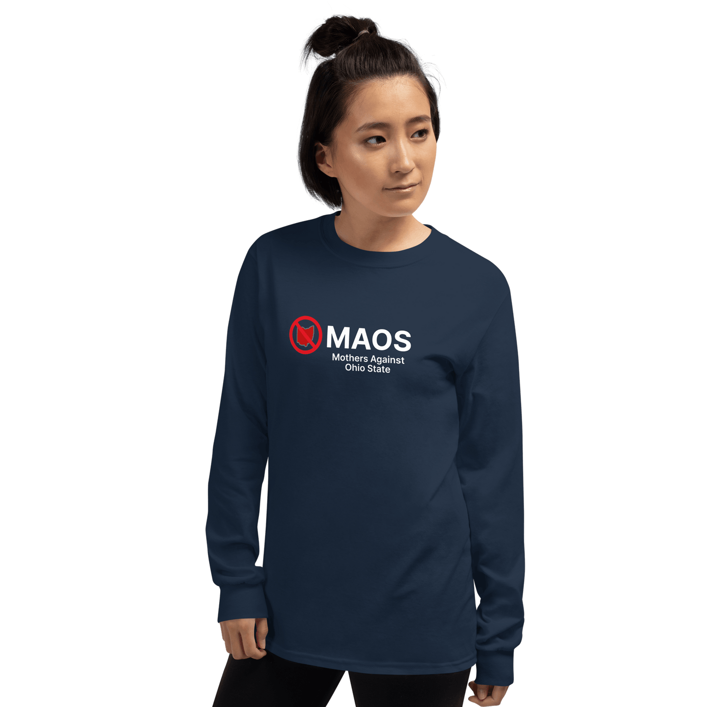 'MAOS Mothers Against Ohio State' T-Shirt | Unisex Long Sleeve - Circumspice Michigan