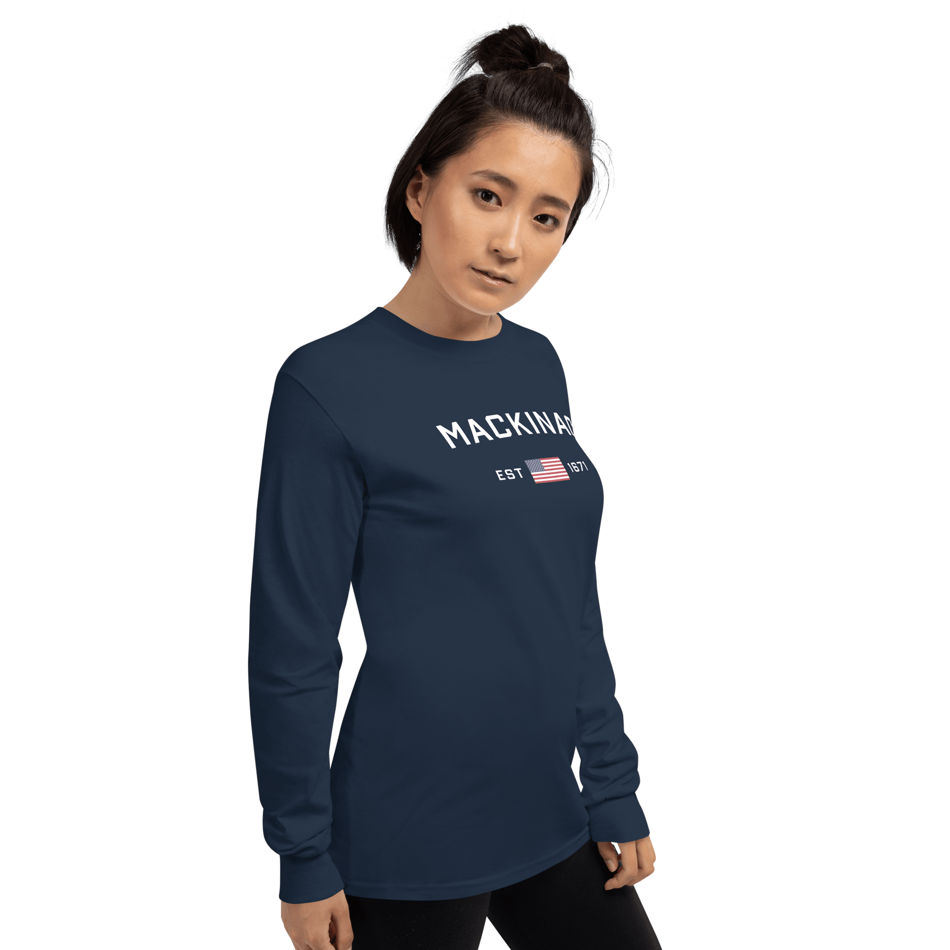 'Mackinac EST 1671' T-Shirt | Unisex Long Sleeve - Circumspice Michigan