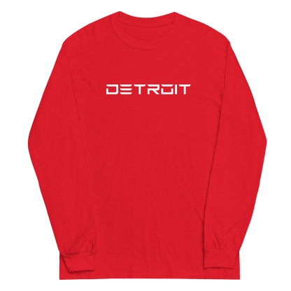 'Detroit' T-Shirt (Electric Font) | Unisex Long Sleeve - Circumspice Michigan