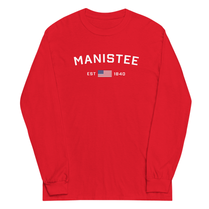 'Manistee EST 1840' T-Shirt | Unisex Long Sleeve - Circumspice Michigan