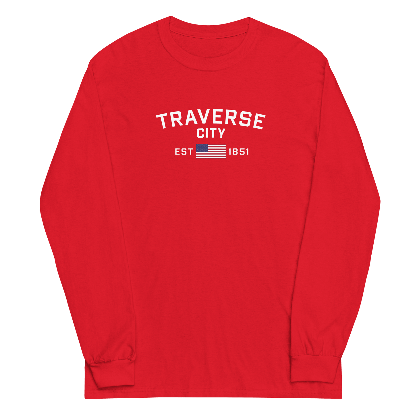 'Traverse City EST 1851' T-Shirt | Unisex Long Sleeve - Circumspice Michigan