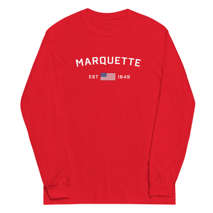 'Marquette EST 1849' T-Shirt | Unisex Long Sleeve - Circumspice Michigan