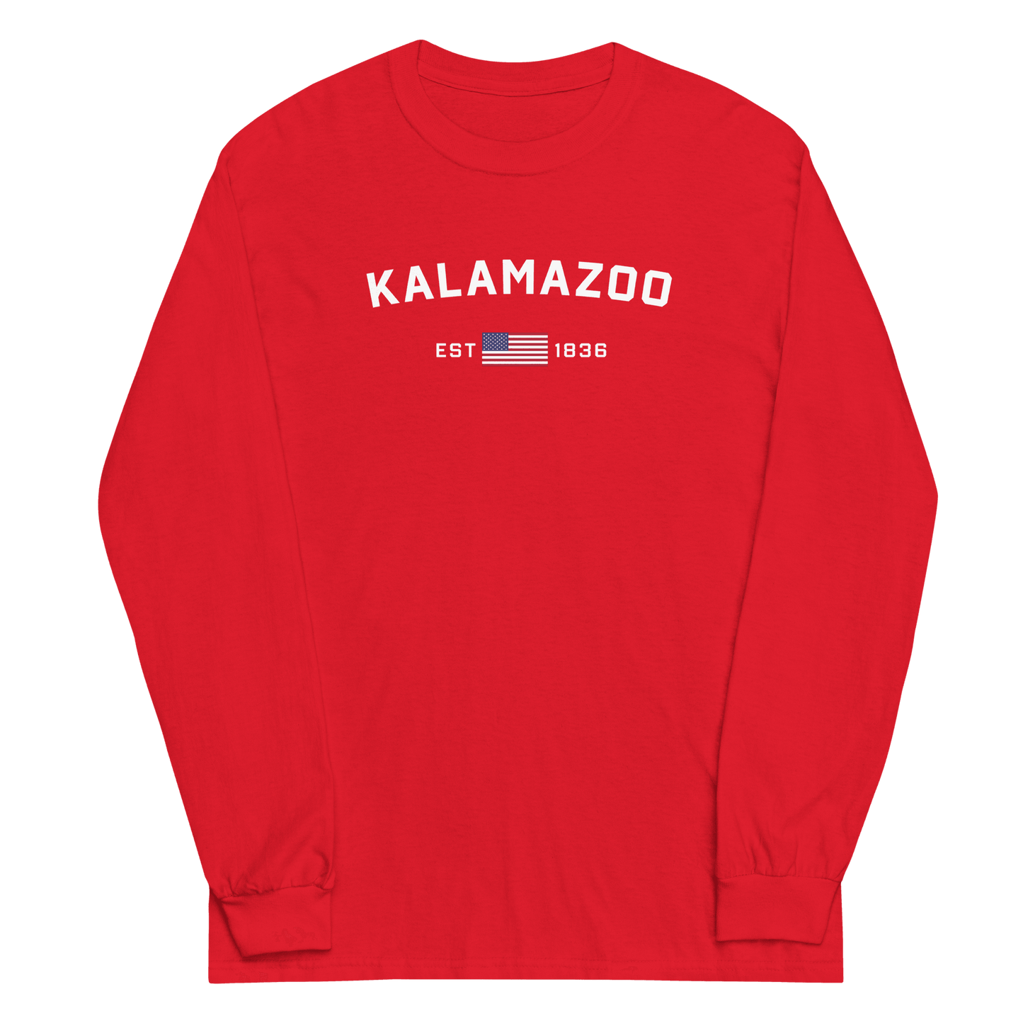 'Kalamazoo EST 1836' T-Shirt | Unisex Long Sleeve - Circumspice Michigan