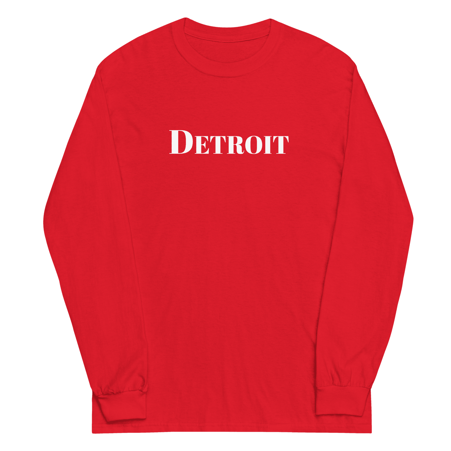 'Detroit' T-Shirt (Didone Font) | Unisex Long Sleeve - Circumspice Michigan