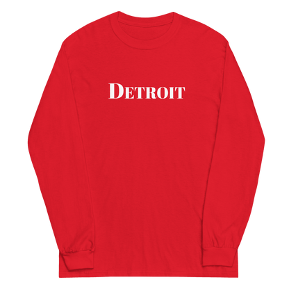 'Detroit' T-Shirt (Didone Font) | Unisex Long Sleeve - Circumspice Michigan