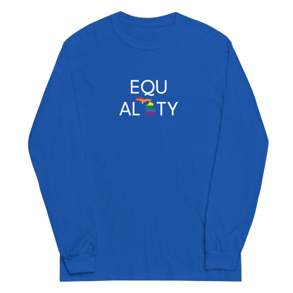 Michigan 'Equality' T-Shirt (LGBTQ Pride Colors) | Unisex Long Sleeve - Circumspice Michigan