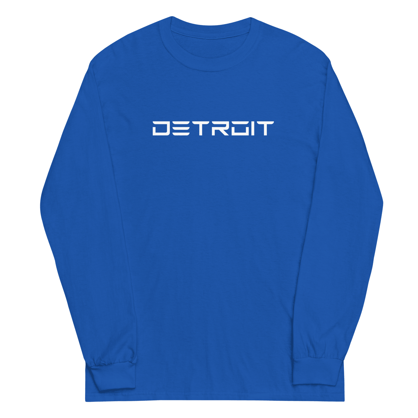 'Detroit' T-Shirt (Electric Font) | Unisex Long Sleeve - Circumspice Michigan