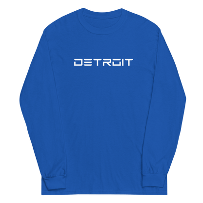 'Detroit' T-Shirt (Electric Font) | Unisex Long Sleeve - Circumspice Michigan