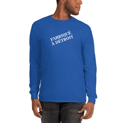 'Fabriqué à Détroit' T-Shirt | Unisex Long Sleeve - Circumspice Michigan